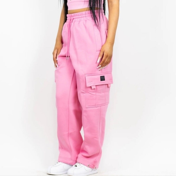 Pink FB County Cargo Sweat Pants - Picture 10 of 13